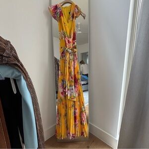 Floral Yellow Maxi Dress